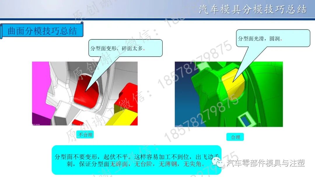 原创 & 汽车模具分模技巧总结的图14