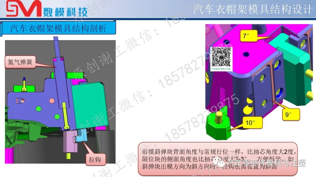 1米8的汽車模前模斜彈塊結構如何設計？的圖21