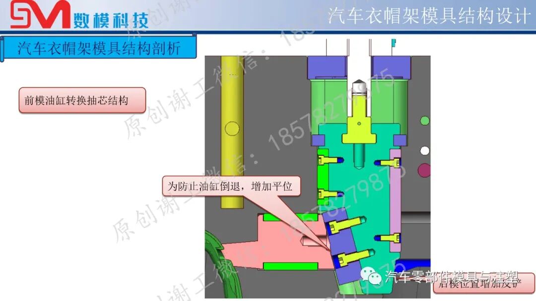 1米8的汽車模前模斜彈塊結構如何設計？的圖12