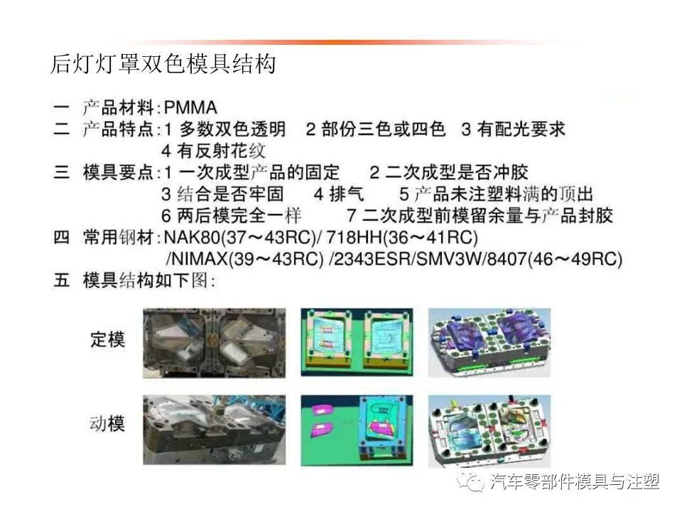 汽车车灯模具设计要点总结的图8