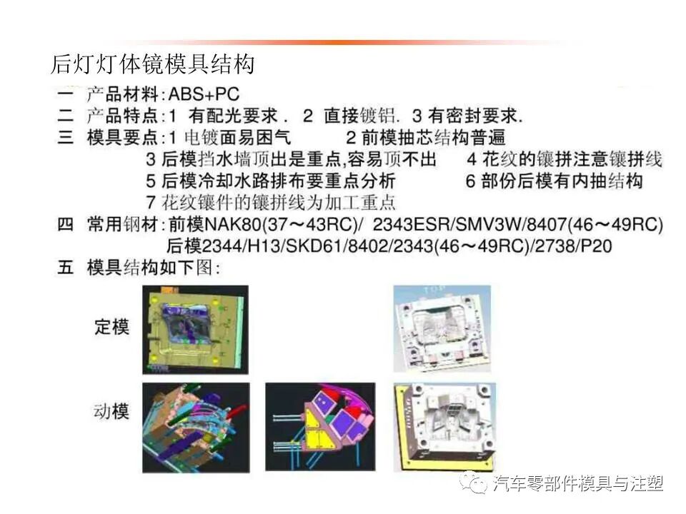 汽车车灯模具设计要点总结的图7