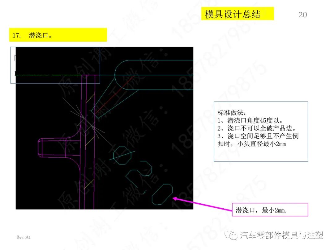 经典出口模具设计问题点总结的图20