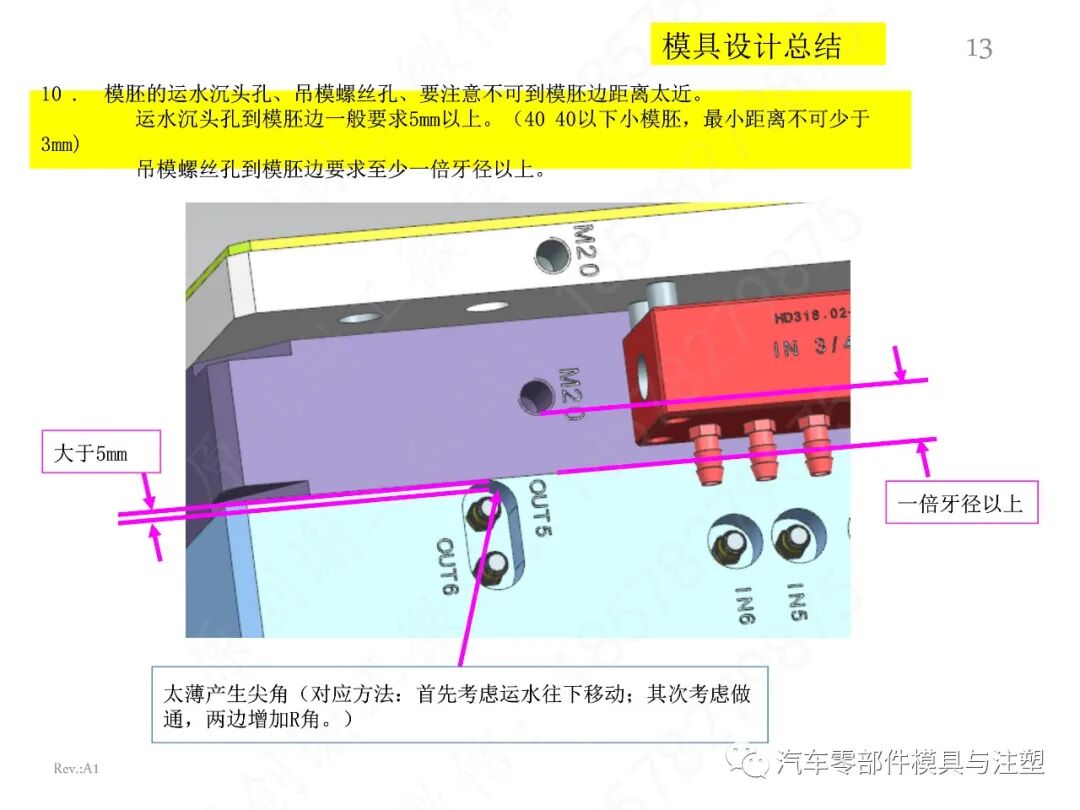 经典出口模具设计问题点总结的图13