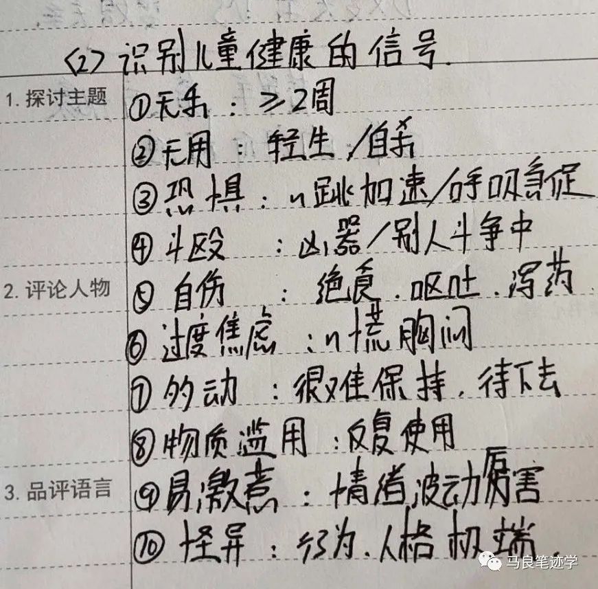 简述笔迹分析中的主要书写特征与性格表现之间的关系