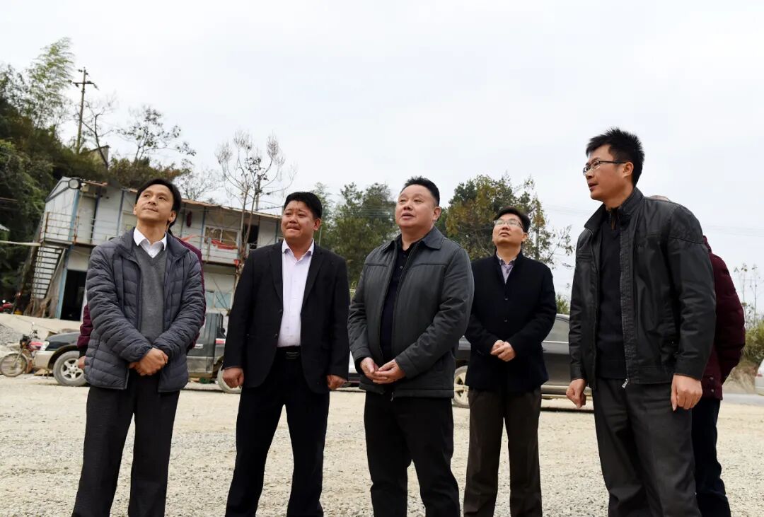 黄建华调研石人嶂尾矿库和梅子窝废石加工厂安全生产工作