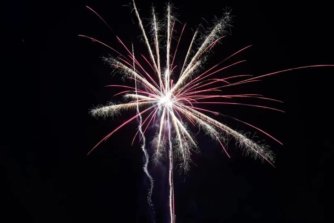 炮聲隆隆辭舊歲萬千花火啟新年頓崗鎮除夕夜舉行盛大煙花秀活動