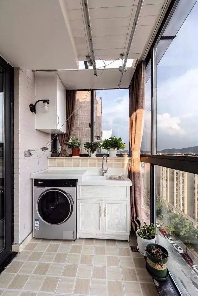 陽臺洗衣機+收納櫃，這樣的設計美觀又實用！ 家居 第12張
