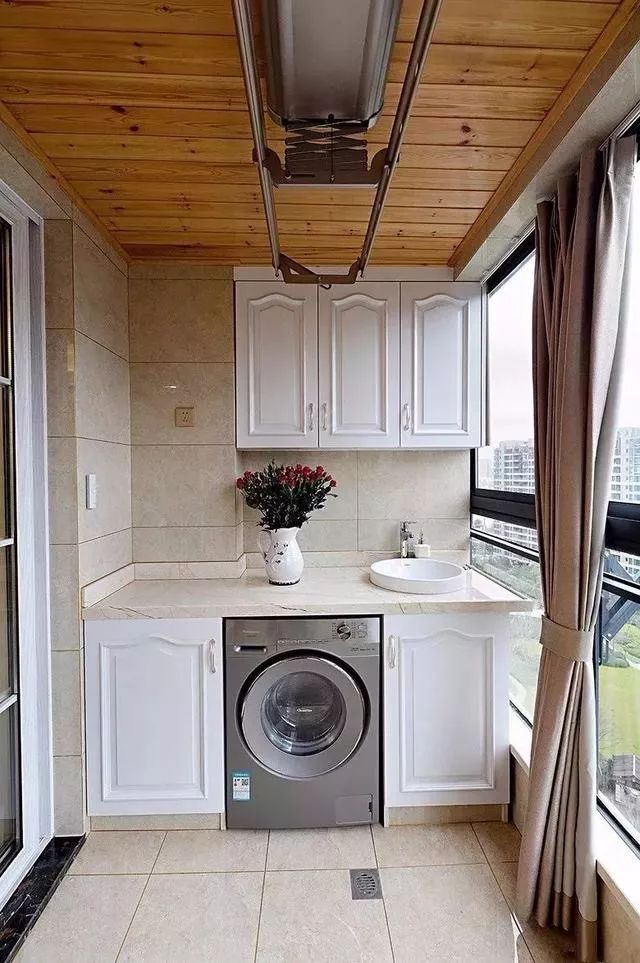 陽臺洗衣機+收納櫃，這樣的設計美觀又實用！ 家居 第20張