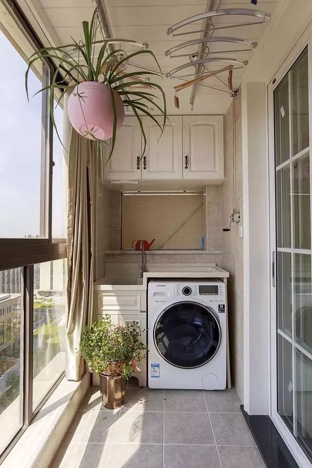 陽臺洗衣機+收納櫃，這樣的設計美觀又實用！ 家居 第5張