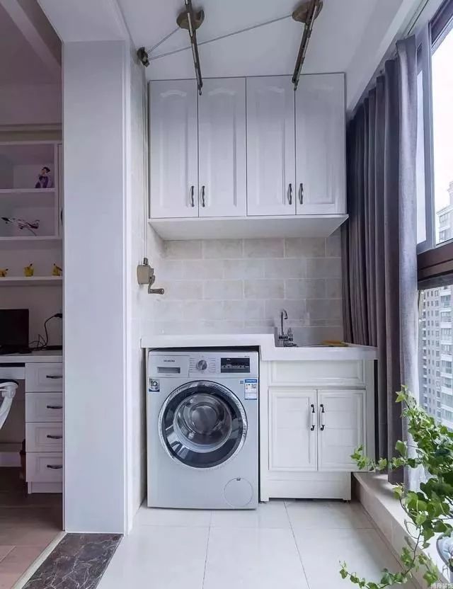 陽臺洗衣機+收納櫃，這樣的設計美觀又實用！ 家居 第14張