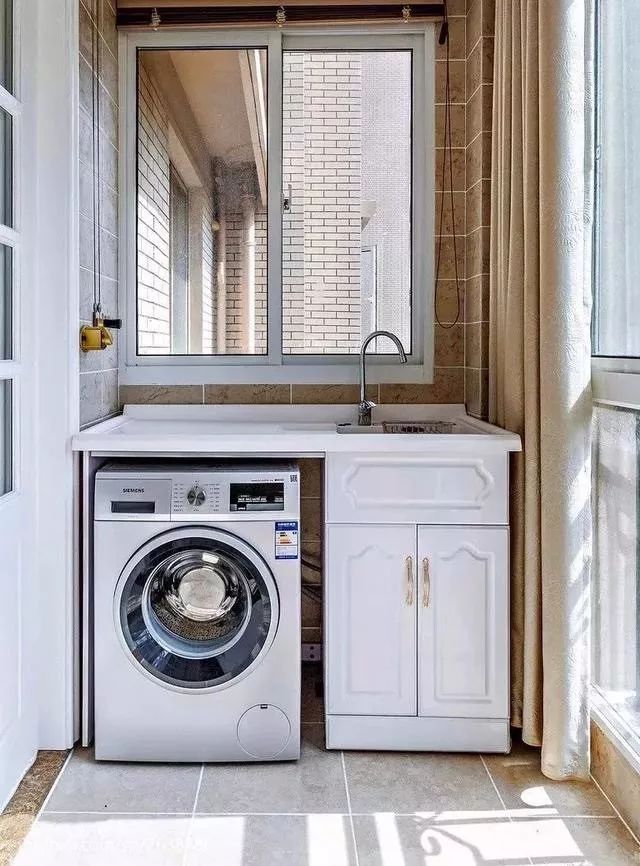 陽臺洗衣機+收納櫃，這樣的設計美觀又實用！ 家居 第3張