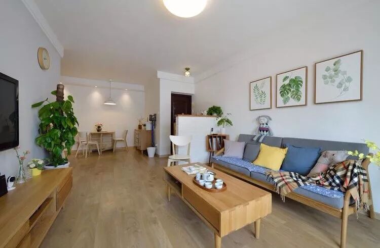 70平简约舒适小户型案例，北欧与日式混搭，集收纳和颜值于一体