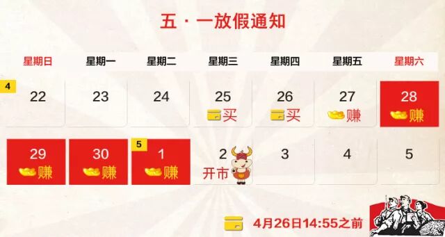 五一股市安排 提醒｜五一假期股市休市安排！（附节假日闲置资金配置攻略）