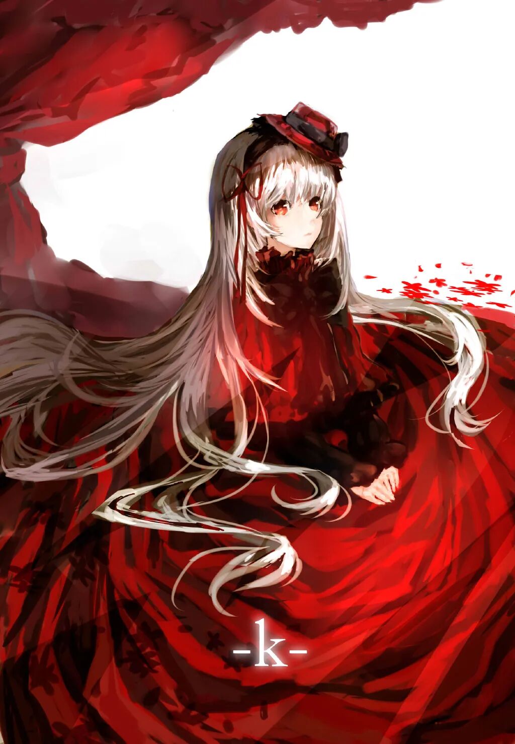 【p站美图】白发红瞳无口萝莉!