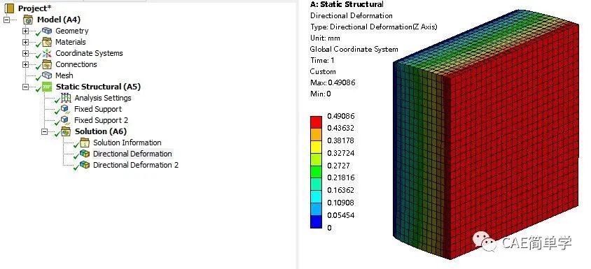 ANSYS Workbench结构过盈配合分析的图10