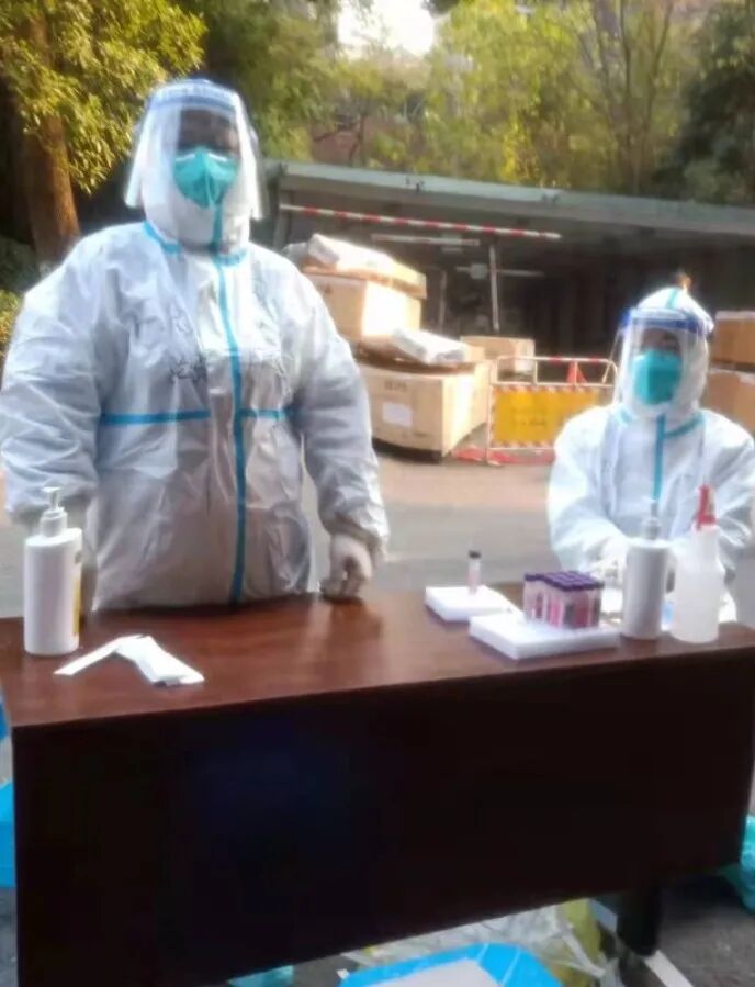 支援疫情防控的杭州顾连玺桥康复医院医护人员