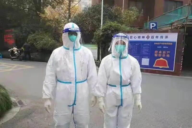 支援疫情防控的杭州顾连玺桥康复医院医护人员