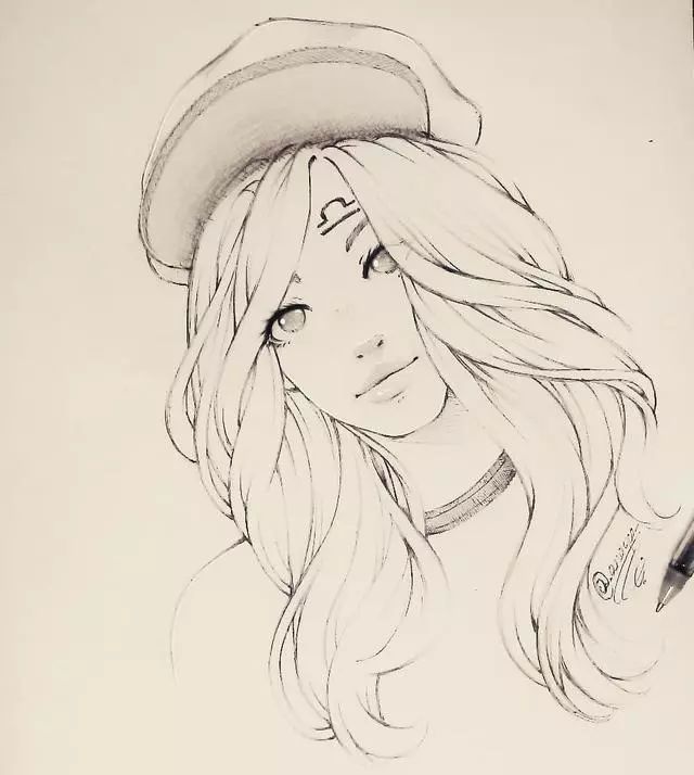 pssai转手绘教程动漫线稿黑白风适合练习线稿新手练习