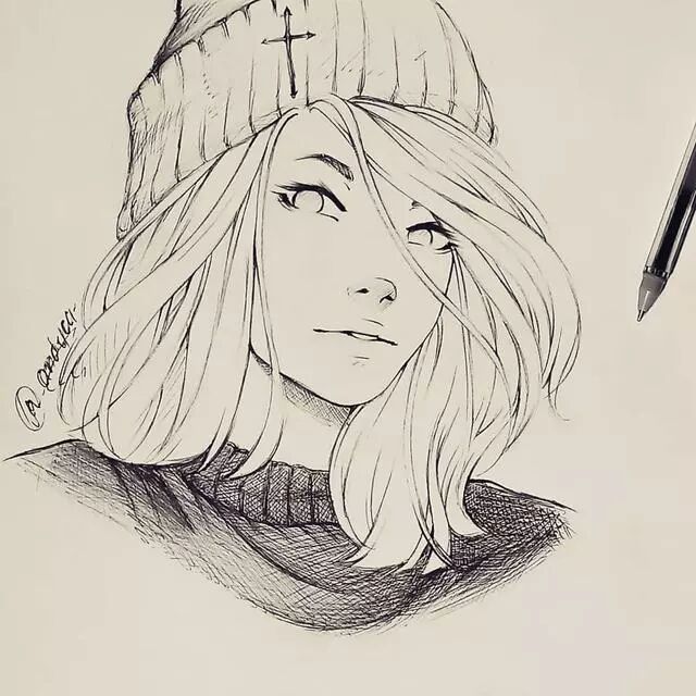 pssai转手绘教程动漫线稿黑白风适合练习线稿新手练习