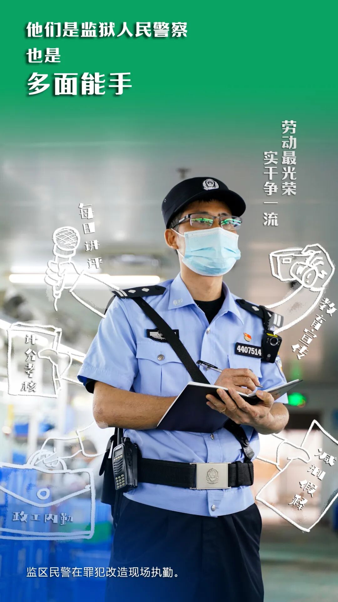 致敬劳动者他们是监狱人民警察也是