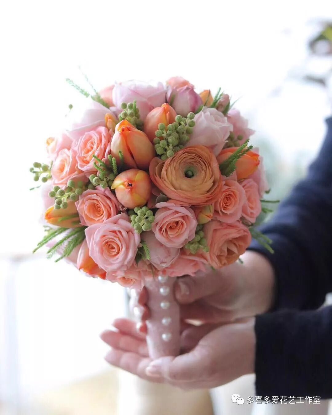 婚礼新娘手捧花欣赏 多喜多爱花艺工作室 微信公众号文章阅读 Wemp