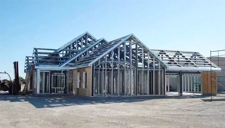 轻钢别墅 | 一楼墙体安装流程