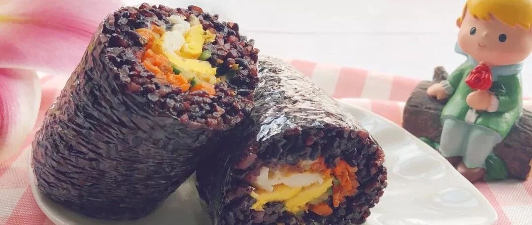 超级方便的紫米饭团，营养均衡又好吃，自己动手来做做​！​