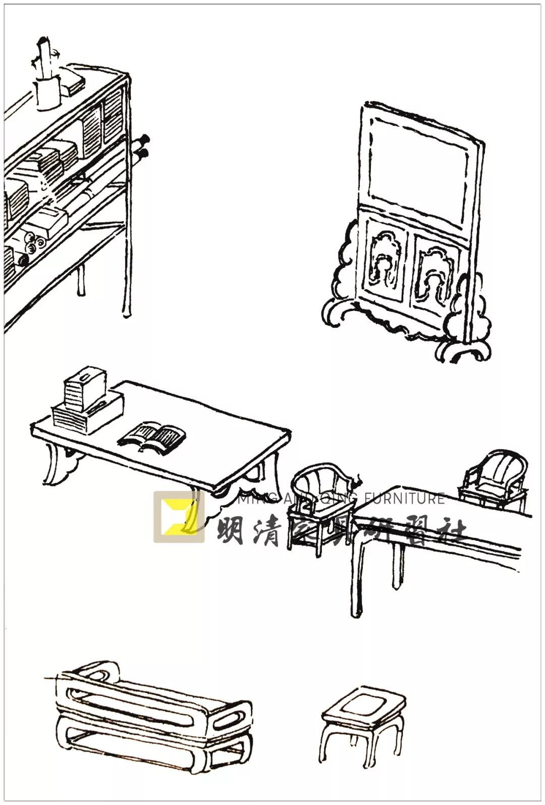 《芥子園畫(huà)傳》中的古典家具掠影