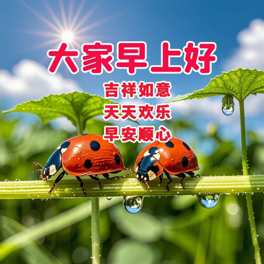 10月17日早上好问候群友：时光荏苒，祝福秋安，心向光明，生活美满。