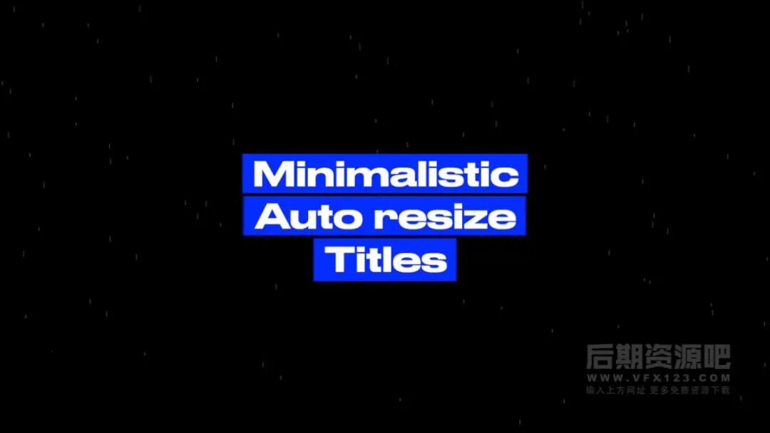 fcpx插件 8组自适应背景迷你广告创意文字标题模板 支持M1M2