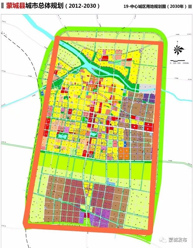蒙城城南规划图最新图片