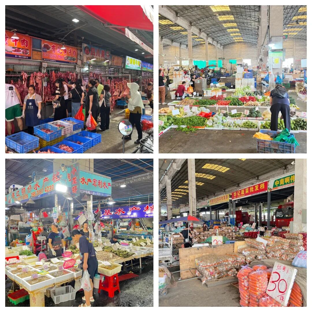 中南市场内，市民正在有序采购