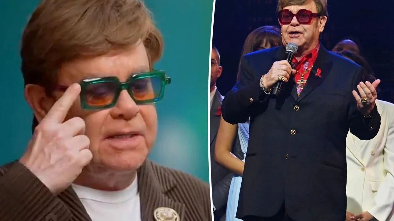 大姑妈Elton John因感染眼睛失明