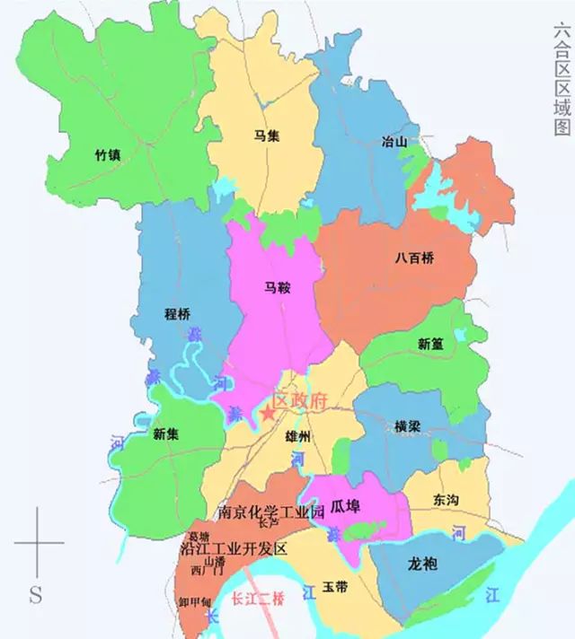 南京江北新区直管区图图片