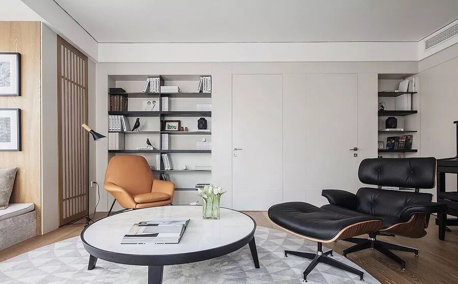 110平现代简约风，客厅通透明亮，餐厅装修很漂亮！