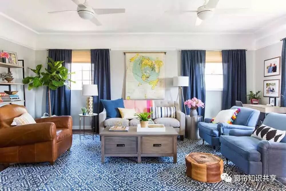 藏蓝色窗帘：成熟稳重的象征