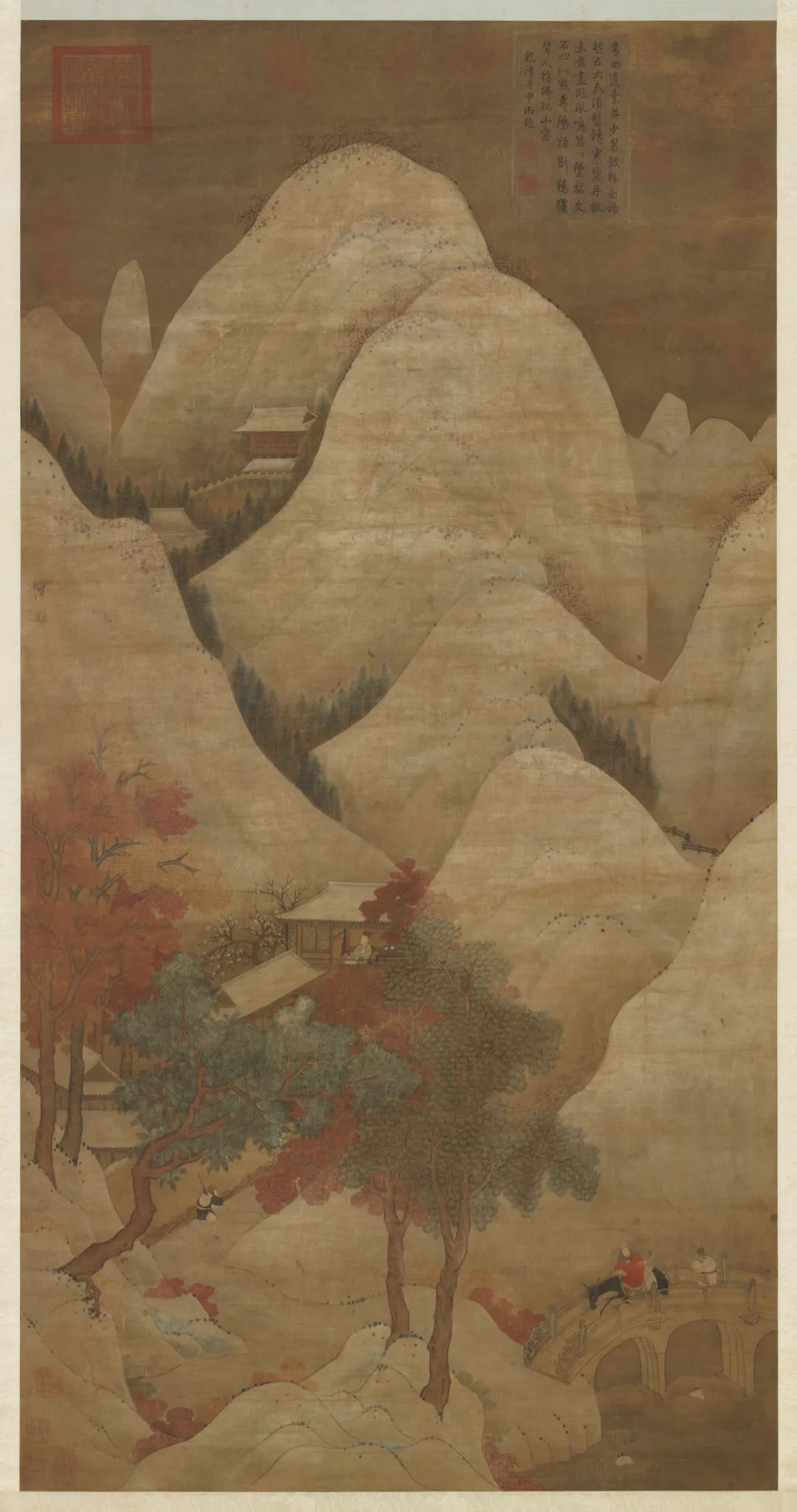 山水画大全　2巻 真作】藤城対山/雪景山水画賛/山水図/掛軸☆宝船☆AC-782の通販