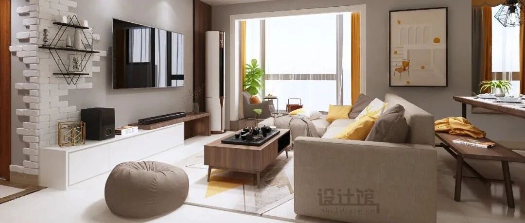 买了横厅户型，沙发不好摆？参考这些方案来，横厅照样出彩！