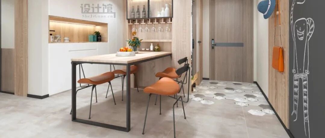 入户玄关地面，贴点不一样的砖，效果更好看，回家更有仪式感！