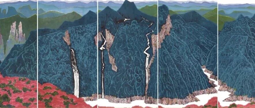 赓续井冈山精神 传承信仰的力量 |《美术经典中的党史》邀您走近中国画《井冈主峰》……