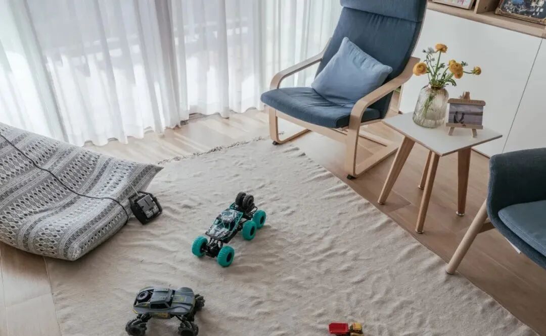 一家三口的107㎡新家，柜子做了超级多，美观又实用！