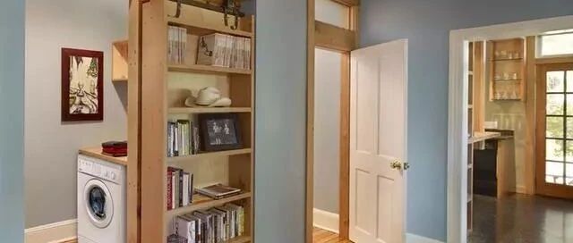 当下又一种室内门流行起来了！门和柜子合二为一，省地方还能储物