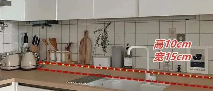 厨房装修试试国外的设计，灶台加高10公分，会多一个台面收纳