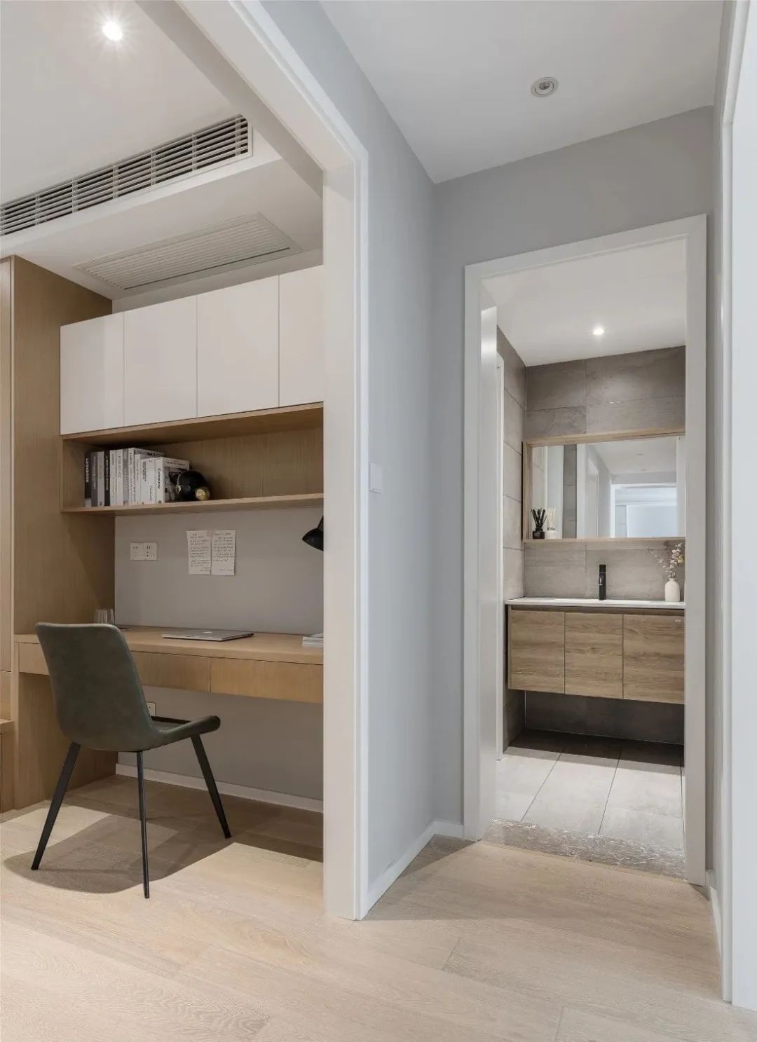 105㎡現代簡約三房室，全屋大白牆加定制收納櫃超級實用寬敞 家居 第17張