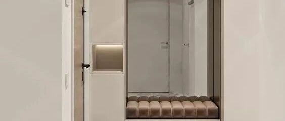 门厅鞋柜+衣柜的设计，实用又上档次，衣帽间都可以省了！