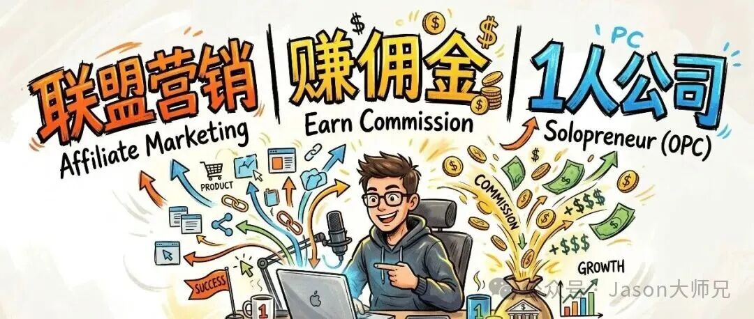 2026联盟营销实操指南：一人一台电脑月入3000美元的完整路径