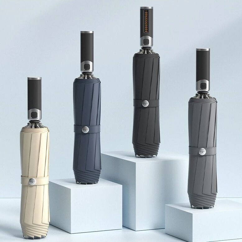 老司机都爱这把伞！自动开合、反向收纳，还能秒变停车牌！