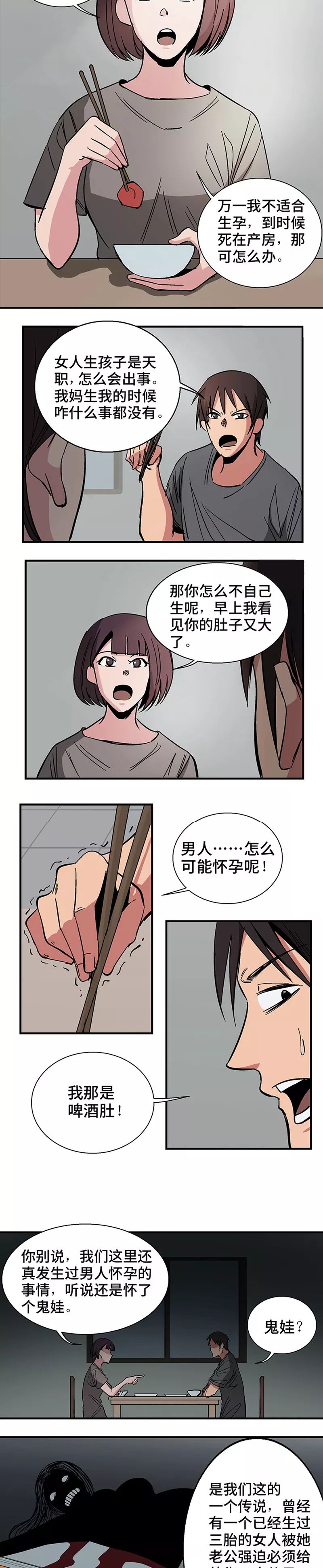 人性讽刺恐怖漫画 怀孕 生生生让你生 不自然漫物馆 微信公众号文章阅读 Wemp