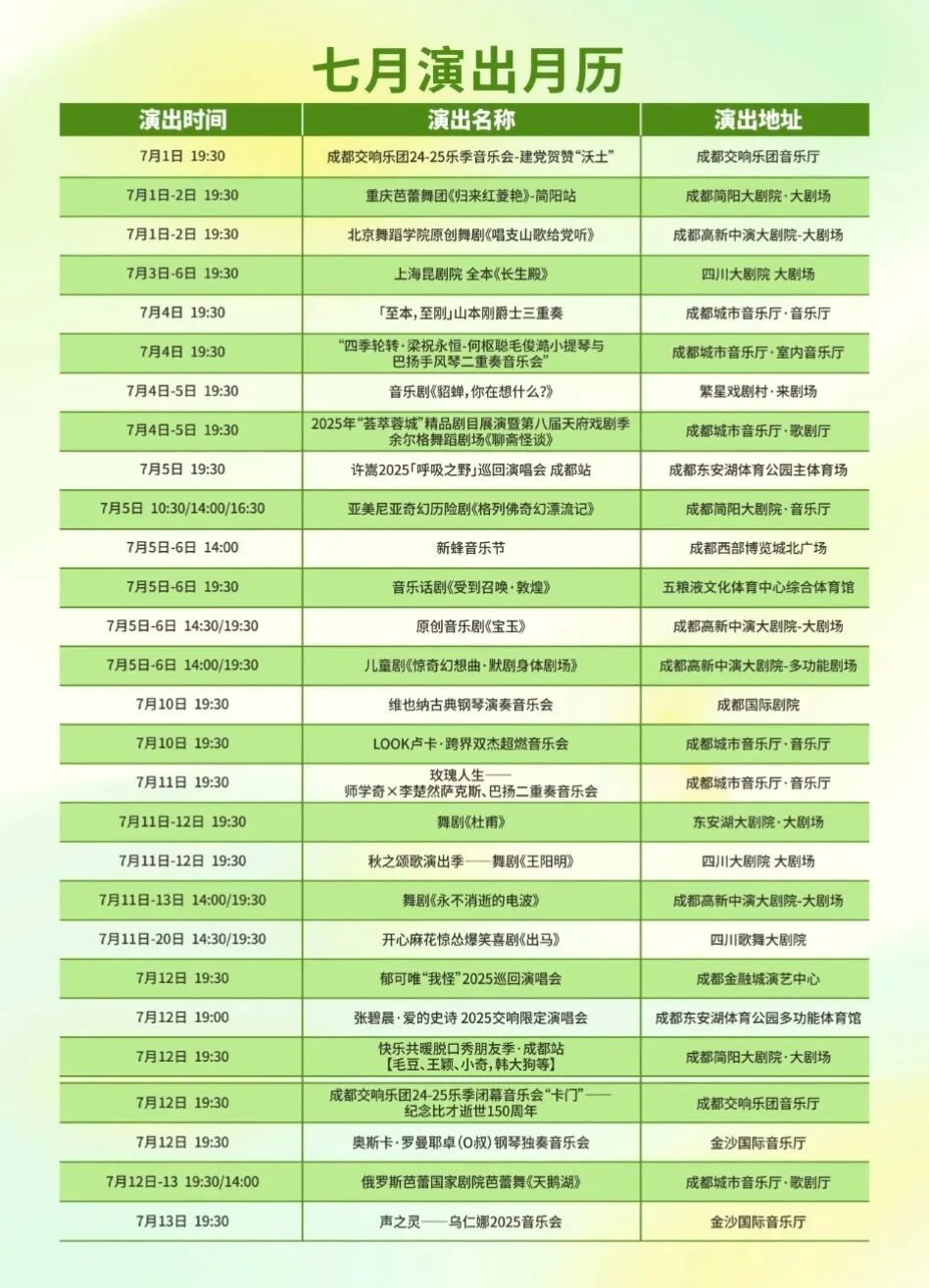 成都一大波演唱会、演出上新，你冲哪场？插图24