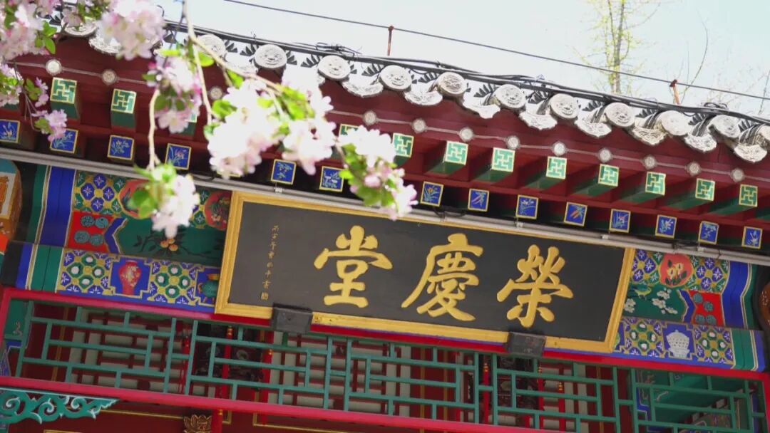 每年春天,石家庄正定荣国府里海棠花开,如粉嫩云霞一般.